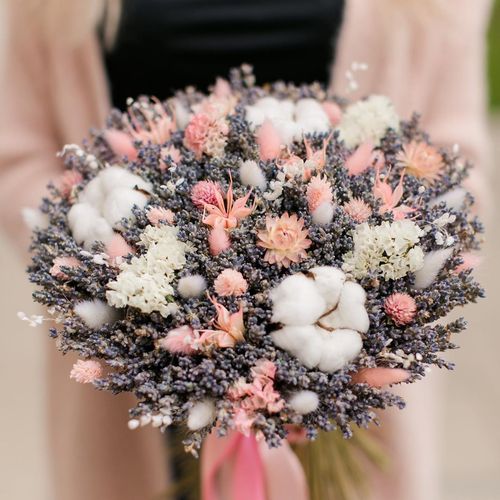 Роскошный букет из сухоцветов
